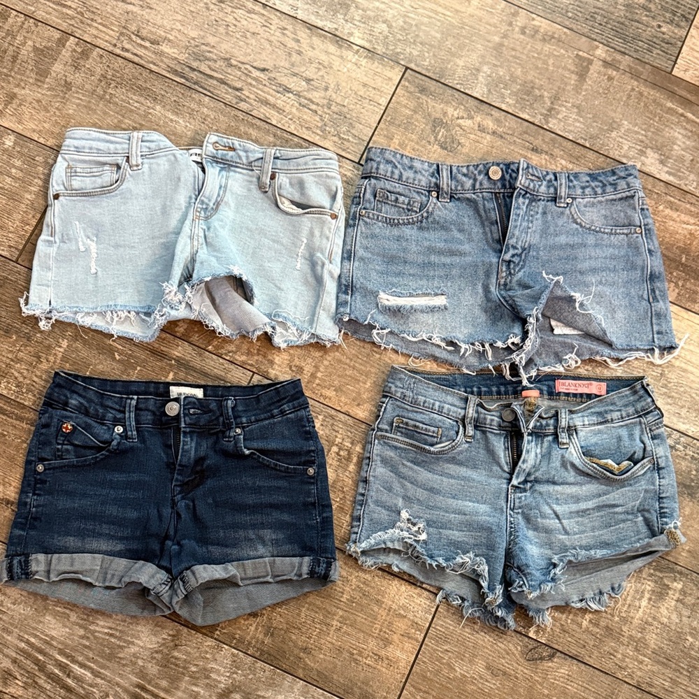 RSQ, Blank NYC, Hudson Kids Denim Shorts Set - Light and Dark Wash